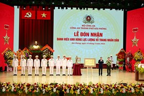 Công an thành phố Hải Phòng trang trọng đón nhận danh hiệu Anh hùng lực lượng vũ trang nhân dân