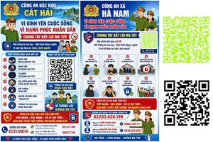 Công an xã Hà Nam và Công an đặc khu Cát Hải ra mắt mô hình mã QR tiếp nhận phản ánh, tố giác về ma tuý