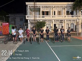 Công an xã Thanh Hà: Phát hiện, xử lý 9 trẻ em vi phạm trật tự an toàn giao thông
