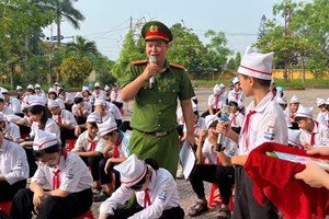 Công an xã Trường Tân tổ chức tuyên truyền phòng, chống đuối nước và tai nạn thương tích năm 2026