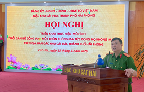 Đặc khu Cát Hải: Triển khai thực hiện mô hình “Mỗi cán bộ Công an - Một thôn không ma túy” và “Dòng họ không ma túy”