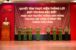 Phát động đợt thi đua đặc biệt “Phát huy truyền thống Anh hùng - Thi đua lập công vì bình yên thành phố Cảng”
