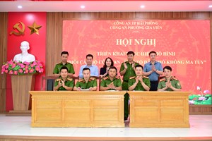 Phường Gia Viên triển khai mô hình “Mỗi cán bộ Công an - Một tổ dân phố không ma túy