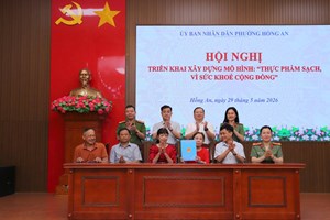 Phường Hồng An triển khai mô hình “Thực phẩm sạch, vì sức khỏe cộng đồng”