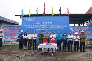 Tổ chức tháng hành động về an toàn vệ sinh lao động và tháng công nhân năm 2026, thực tập phương án ứng phó sự cố tràn dầu và chữa cháy cứu nạn, cứu hộ Trạm bơm chính tại Xí nghiệp xăng dầu K131