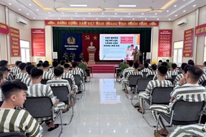 Trại tạm giam số 1: Phổ biến, giáo dục tái hòa nhập cộng đồng cho 109 phạm nhân