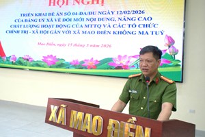 Xây dựng Mao Điền thành xã không ma túy: Công an xã xung kích tuyến đầu, MTTQ là "cầu nối đồng thuận" trong Nhân dân
