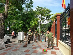 CBCS Phòng An ninh Nội địa CATP Hải Phòng tích cực chung tay vì một Hải Phòng xanh - sạch - đẹp