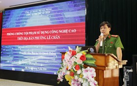 Công an phường Lê Chân: Nâng cao nhận thức về an ninh mạng cho gần 300 cán bộ hội phụ nữ cơ sở