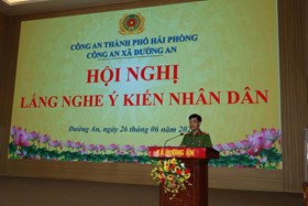 Công an xã Đường An tổ chức hội nghị “Lắng nghe ý kiến Nhân dân” năm 2026
