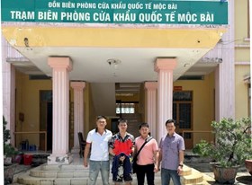Công an xã Kiến Hải bắt giữ đối tượng truy nã về tội “Lừa đảo chiếm đoạt tài sản” tại Cửa khẩu Quốc tế Mộc Bài