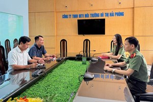 Phòng An ninh kinh tế: Giữ vững an ninh kinh tế, an ninh nội bộ tại Công ty TNHH MTV Môi trường đô thị Hải Phòng