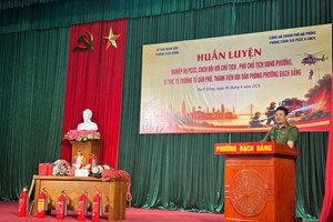 Phường Bạch Đằng: Huấn luyện nghiệp vụ PCCC và CNCH cho gần 400 đại biểu