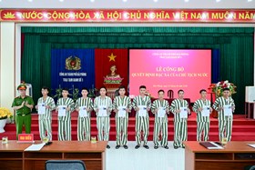 Trại tạm giam số 1 (Công an thành phố): Tổ chức Lễ công bố Quyết định đặc xá của Chủ tịch nước cho 92 phạm nhân