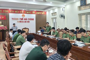 Ban Chỉ đạo phòng, chống khủng bố thành phố Hải Phòng kiểm tra công tác phòng, chống khủng bố tại UBND phường An Hải
