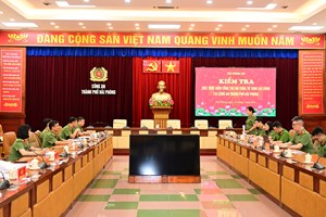 Bộ Công an kiểm tra công tác an toàn vệ sinh lao động tại Công an TP Hải Phòng