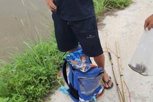 Công an phường Dương Kinh xử phạt 01 trường hợp sử dụng kích điện để khai thác thủy sản