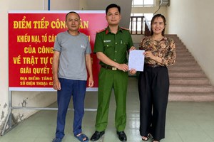 Công an xã An Thành kịp thời hỗ trợ hoàn trả 27,6 triệu đồng chuyển khoản nhầm