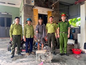 Công an xã Hà Nam phát hiện, xử lý trường hợp nuôi nhốt 08 cá thể chim hoang dã không rõ nguồn gốc