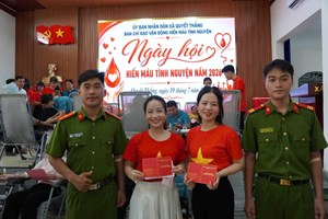 Công an xã Quyết Thắng tích cực tham gia Ngày hội hiến máu tình nguyện năm 2026
