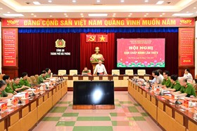 Hội nghị Ban Chấp hành Đảng bộ CATP lần thứ V: Triển khai quyết liệt, hiệu quả các nhiệm vụ bảo đảm ANTT, đóng góp vào sự phát triển kinh tế - xã hội thành phố