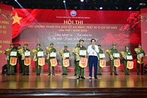 Hội thi lực lượng tham gia bảo vệ ANTT ở cơ sở giỏi cấp thành phố thành công tốt đẹp, Đội tuyển phường Lê Chân đoạt giải Nhất