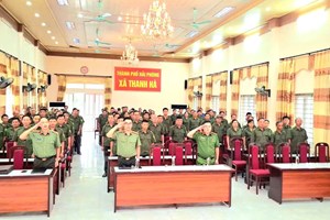 Khai giảng lớp bồi dưỡng nghiệp vụ cho lực lượng tham gia bảo vệ an ninh, trật tự ở cơ sở tại xã Thanh Hà