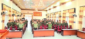 Khai giảng lớp bồi dưỡng nghiệp vụ cho lực lượng tham gia bảo vệ an ninh, trật tự ở cơ sở tại xã Thanh Hà