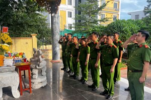 Phân trại tạm giam Thủy Nguyên (Trại tạm giam số 1) tổ chức hoạt động tri ân các anh hùng liệt sĩ