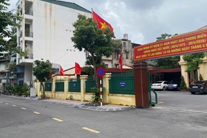 Phòng An ninh điều tra phối hợp Công an phường Ngô Quyền đẩy mạnh tuyên truyền thực hiện Chỉ thị 17 về bảo đảm trật tự đô thị