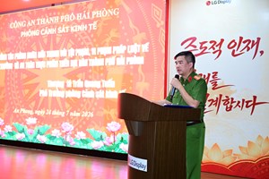 Phòng Cảnh sát kinh tế và môi trường tuyên truyền pháp luật về bảo vệ môi trường và ứng phó với biến đổi khí hậu