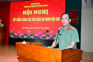Tập huấn công tác bảo đảm an ninh nội địa đối với Công an cấp xã