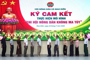 Xã Mao Điền chung tay xây dựng địa bàn không ma túy