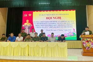Xã Thanh Hà ra mắt 02 mô hình về phòng, chống ma túy, góp phần xây dựng địa bàn an toàn, không ma túy