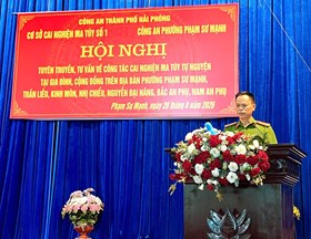 Cơ sở Cai nghiện ma túy số 1 tăng cường tư vấn cai nghiện tự nguyện tại gia đình, cộng đồng
