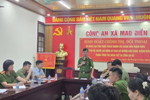 Đối thoại để đồng hành, phát huy vai trò hội viên, đoàn viên Công an xã Mao Điền