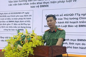 Phòng An ninh chính trị nội bộ: Bồi dưỡng nghiệp vụ xử lý văn bản Bí mật nhà nước và An ninh mạng tại phường Lê Ích Mộc