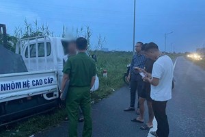 Công an phường An Hải xử lý trường hợp điều khiển xe tải đổ trộm chất thải rắn ven đường Bùi Viện