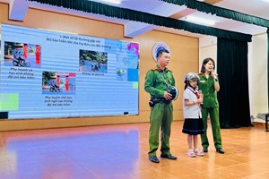 Công an phường Hồng Bàng tuyên truyền an toàn giao thông, PCCC và an ninh mạng cho gần 3.000 học sinh, giáo viên trên địa bàn