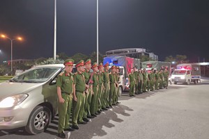Công an phường Hưng Đạo và Phân trại tạm giam Hưng Đạo phối hợp tuần tra đảm bảo ANTT Quốc khánh 2/9