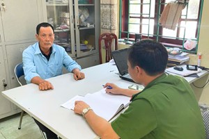 Công an xã Nam An Phụ vận động thành công đối tượng trốn truy nã 40 năm ra đầu thú