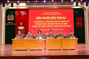 Đảng uỷ Công an TP Hải Phòng: Đối thoại cởi mở, lắng nghe tâm tư của đoàn viên, hội viên và người lao động