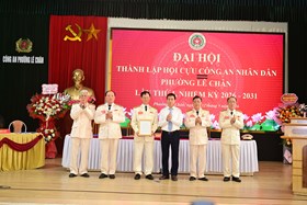 Hội Cựu CAND phường Lê Chân tổ chức Đại hội đại biểu lần thứ nhất, nhiệm kỳ 2026 – 2031