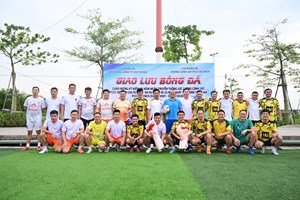 Phòng Cảnh sát PCCC & CNCH tổ chức giao hữu bóng đá chào mừng 65 năm Ngày truyền thống