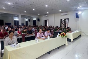 Công an phường An Biên tuyên truyền chính sách tín dụng tới 50 người sau cai nghiện