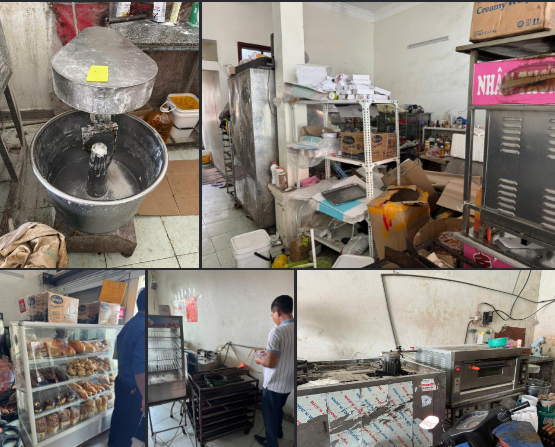 Công an phường Hòa Bình xử lý 2 cơ sở vi phạm quy định về an toàn thực phẩm