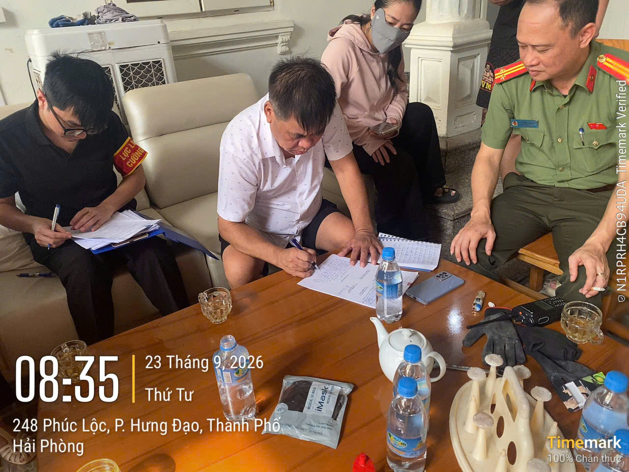 Công an phường Hưng Đạo bảo đảm an ninh, trật tự phục vụ giải phóng mặt bằng Dự án đường Vành đai 2
