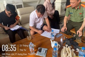 Công an phường Hưng Đạo bảo đảm an ninh, trật tự phục vụ giải phóng mặt bằng Dự án đường Vành đai 2