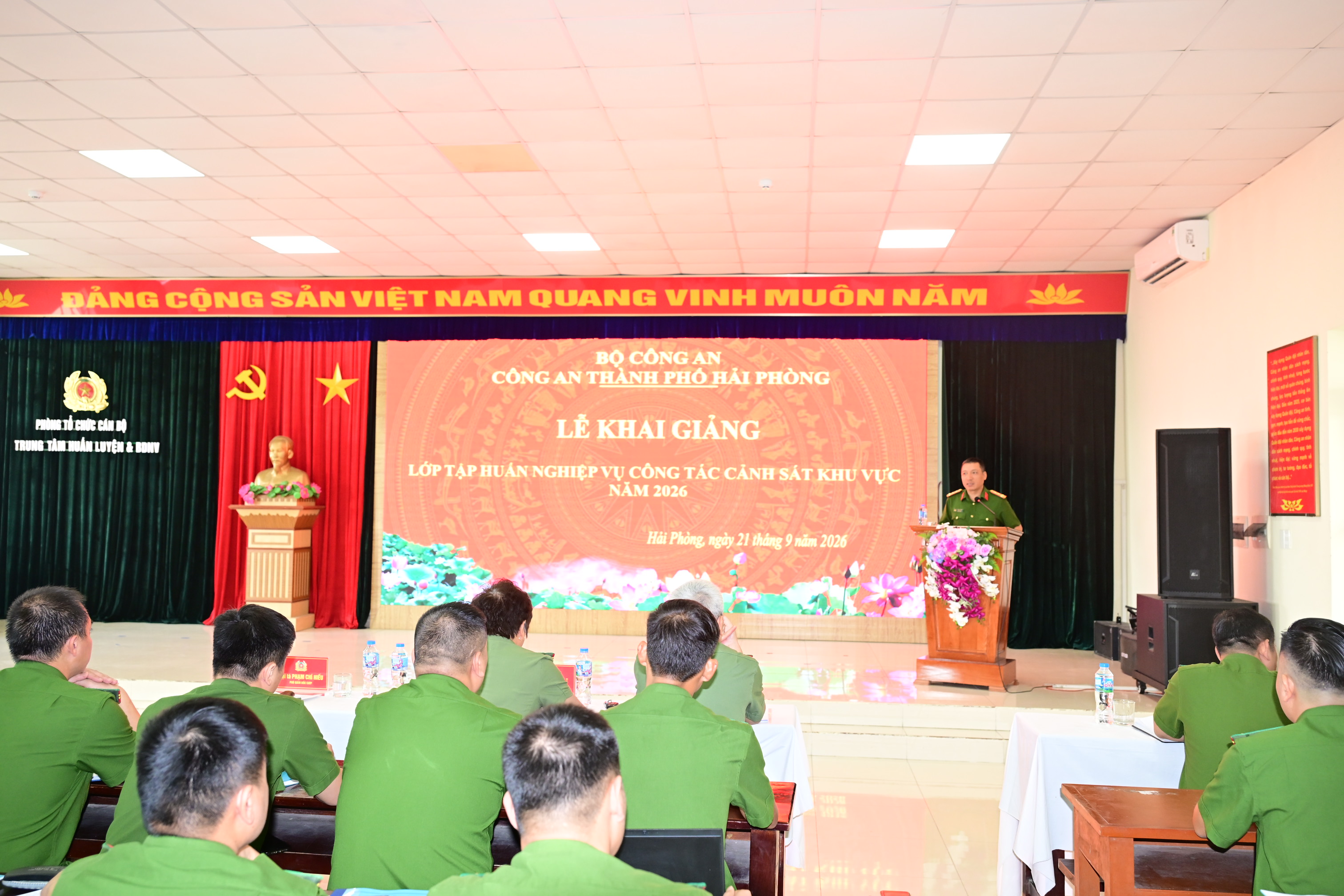 Công an thành phố tổ chức 04 lớp tập huấn nghiệp vụ Cảnh sát khu vực năm 2026