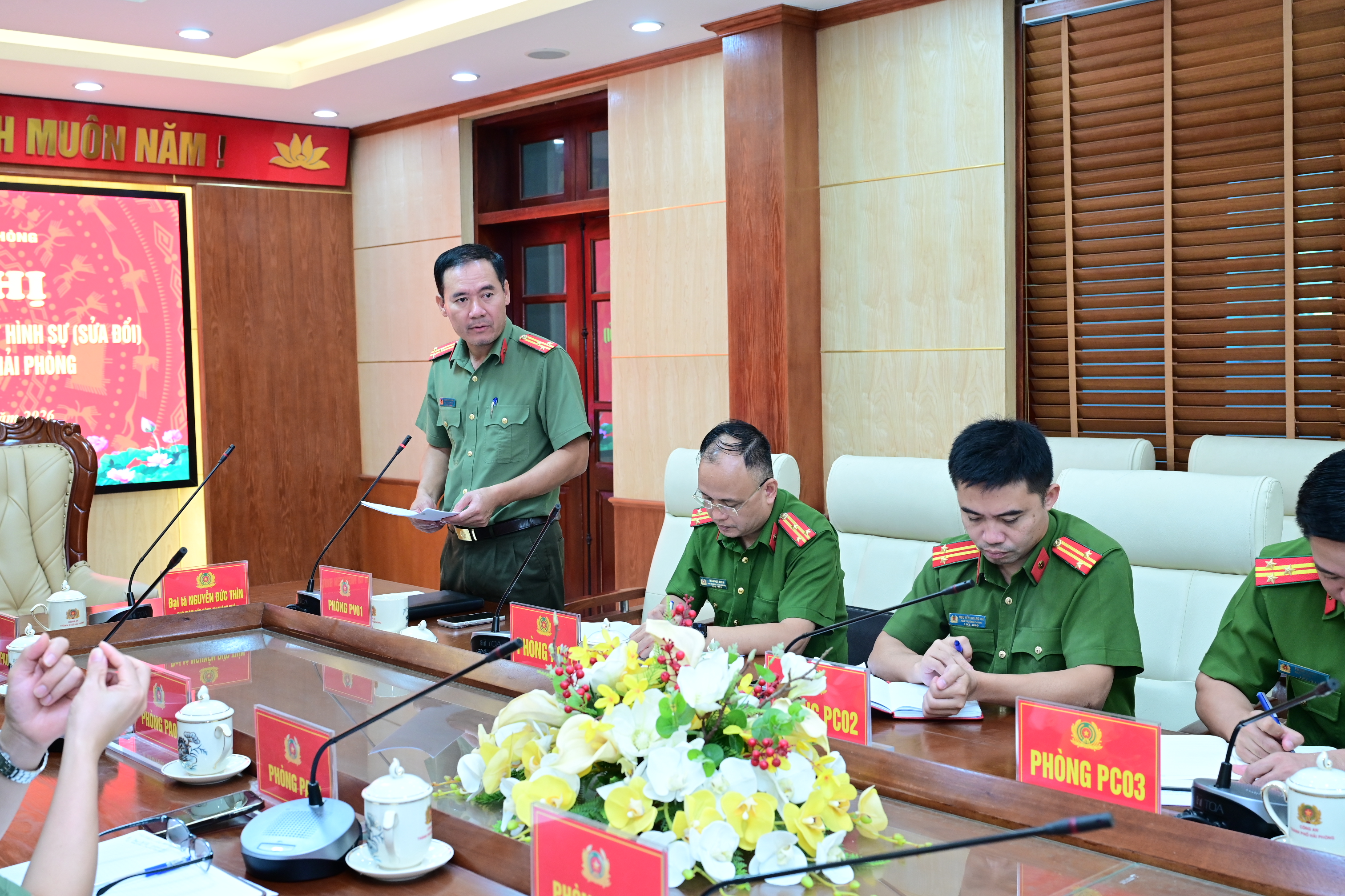 Công an thành phố tổ chức Hội nghị  tham gia ý kiến dự thảo Bộ luật Hình sự (sửa đổi)